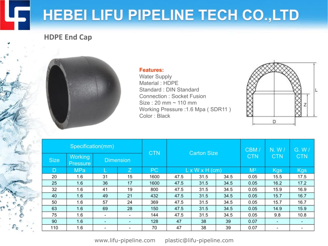 Top-Notch Plastic Pipe Cross Tee PE Equal Tee and HDPE Socket Fusion Pipe Reducing Tee All Meeting The Requirements of DIN Standard SDR11 for Water Supply