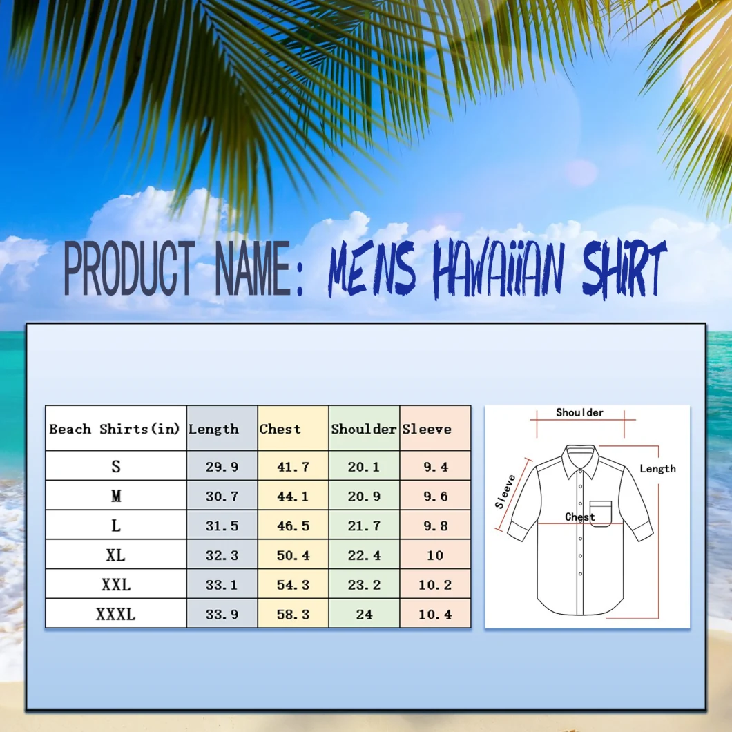 Summer Fashion Men Short Sleeve Shirt Beach Slim Shirts Blouse Men Hawaiian Style Print Shirt