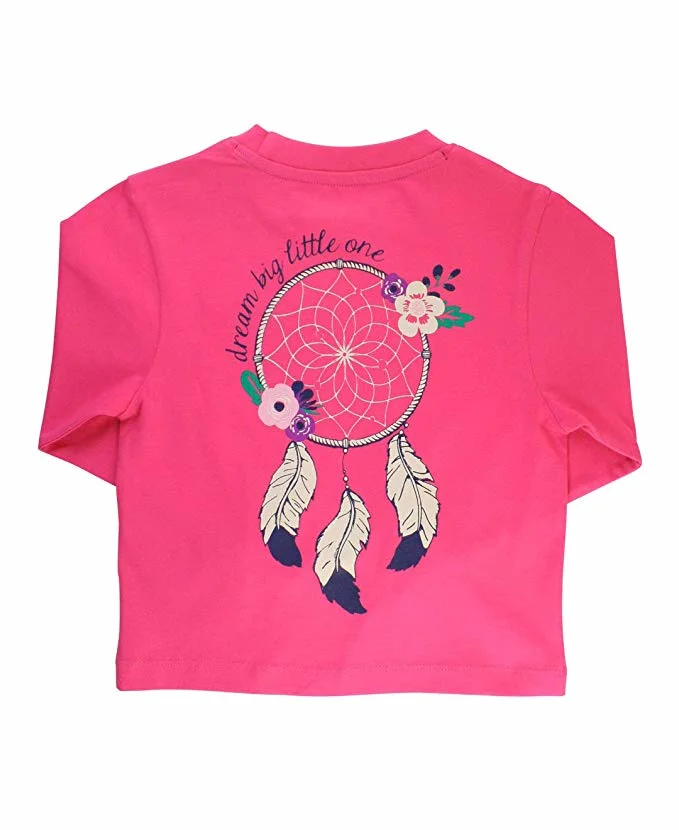 Little Baby Clothes Girls Long Sleeve Signature Graphic Southern Pocket Tee