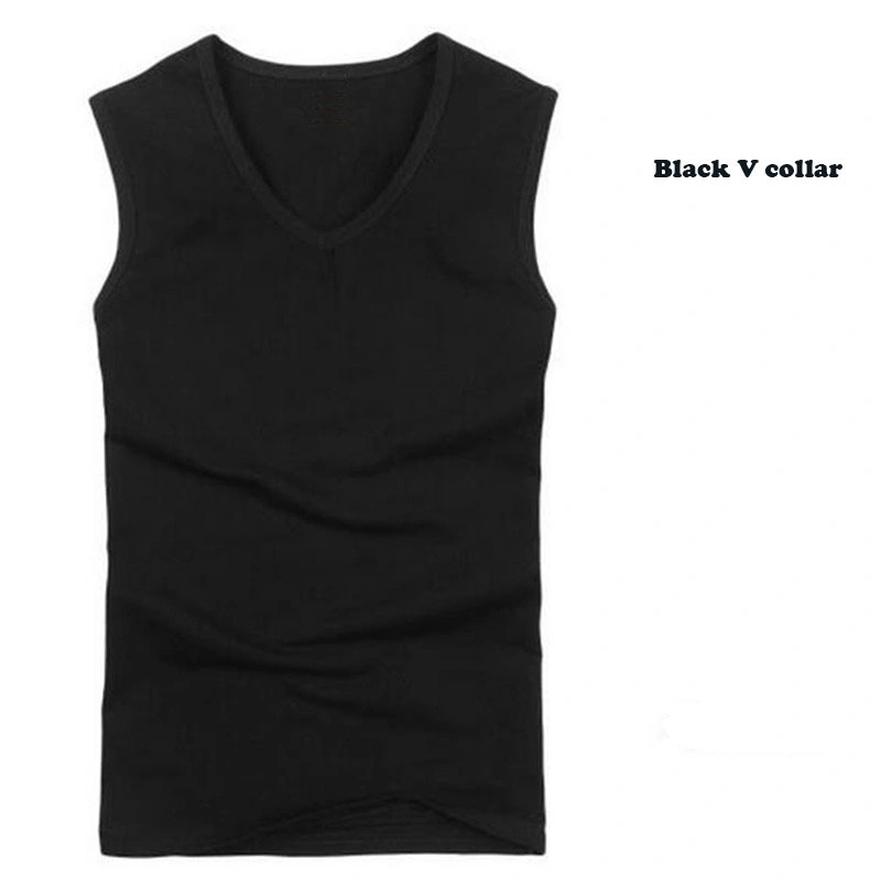 Tank Top Summer Fashion Brand Men′s O-Neck Slim Fit Tank Tops Male Sleeveless V-Neck Vest Tees Fitness Men