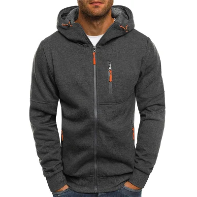 Printemps Hommes Vestes Manteaux à Capuche Casual Zipper Sweatshirts Homme Survêtement Veste de Mode Vêtements pour Hommes Vêtements de Dessus