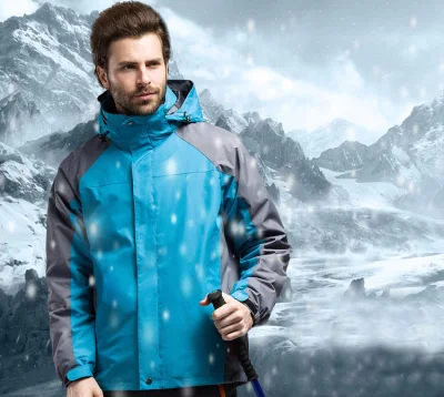 Imperméable coupe-vent respirant la pluie la plus chaude veste de randonnée des vêtements d'extérieur pour hommes