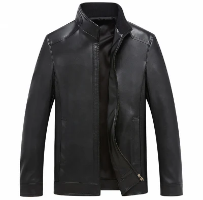 Hommes véritable vestes moto col montant poches zippées mâle manteaux motard véritable peau de mouton en cuir mode vêtements d'extérieur