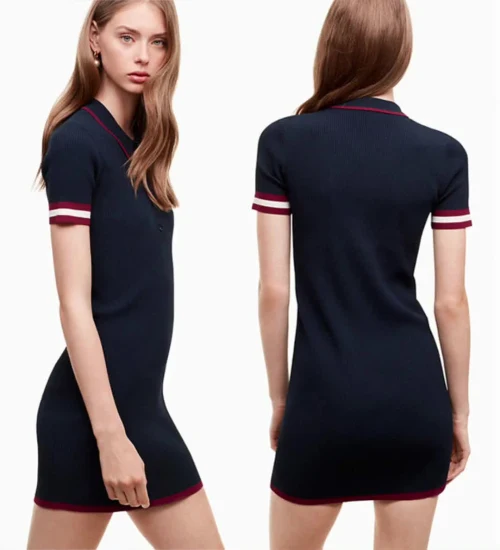 2022 Golf robe à manches courtes col polo dames femmes Golf T-Shirt robe Golf vêtements vêtements pour la vente en gros