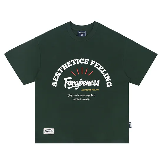 T-shirt à col rond et imprimé graphique à manches courtes pour hommes