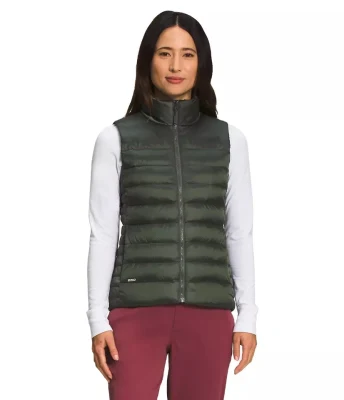 Style européen de haute qualité Women's Faux Down Lady sans manches Puffer Vest Manteaux Vestes pour dames